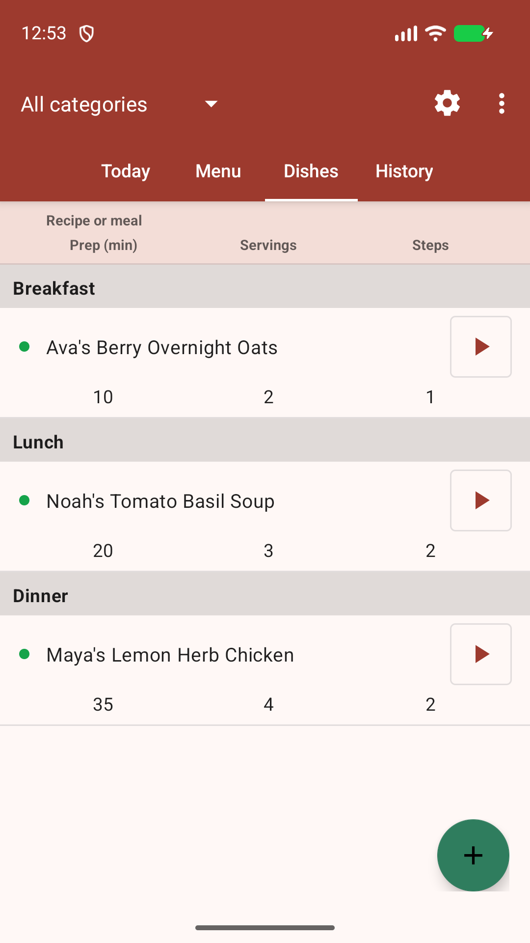 Cooking Planner 1