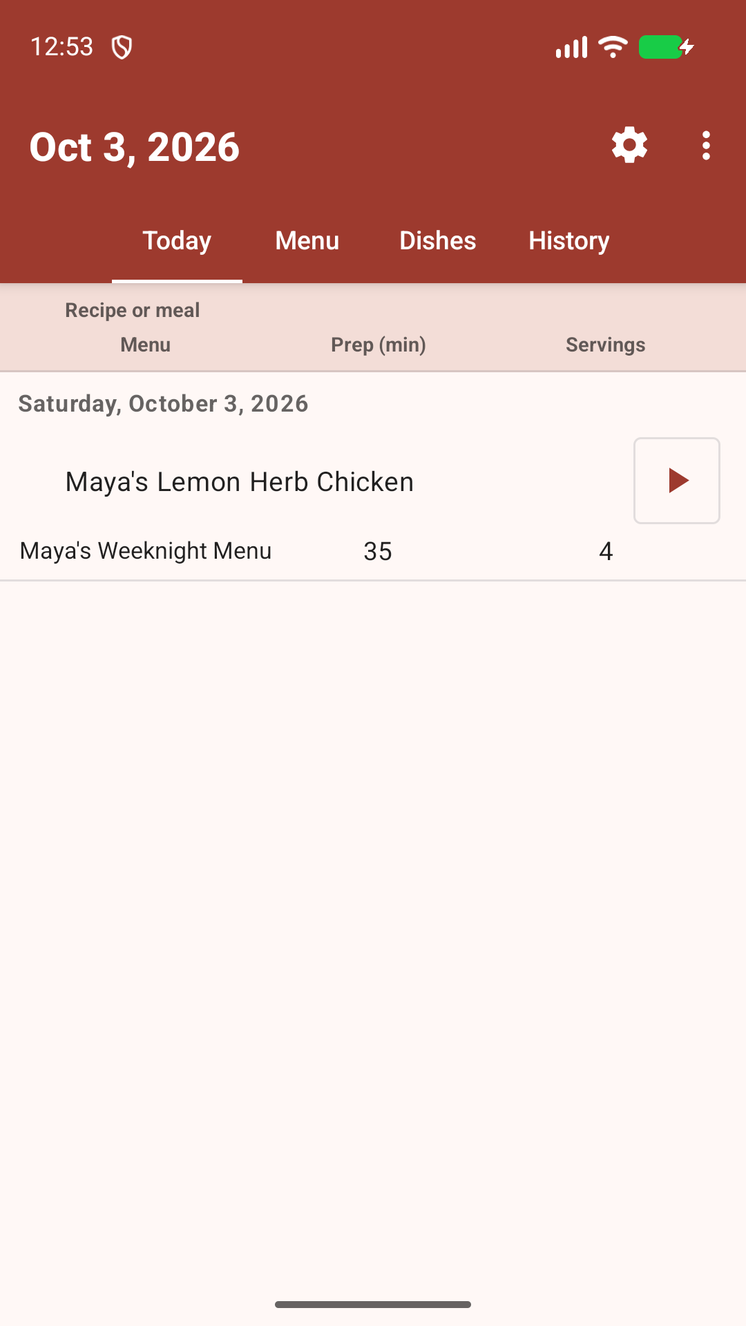 Cooking Planner 3