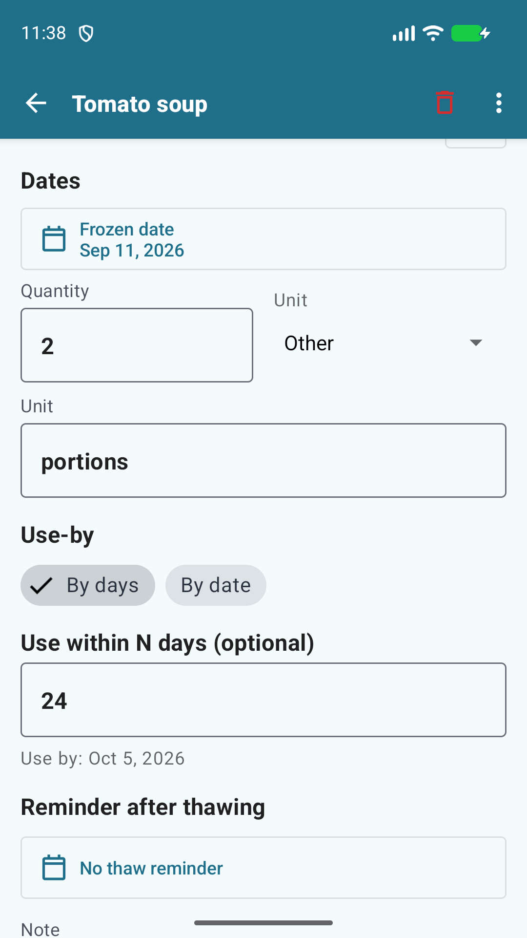 Freezer Tracker 3