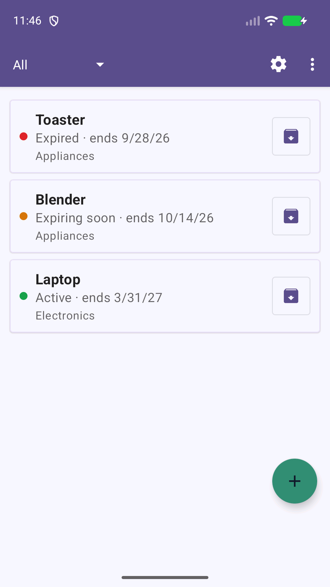 Warranty Tracker 1